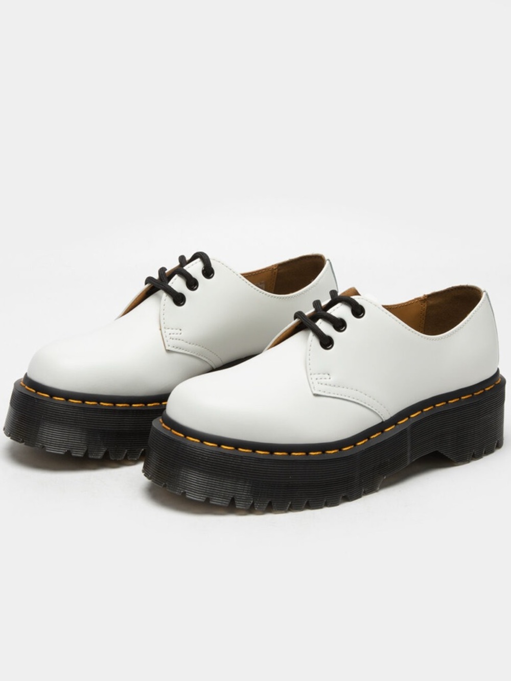Dr martens 1461 quad smooth white leather